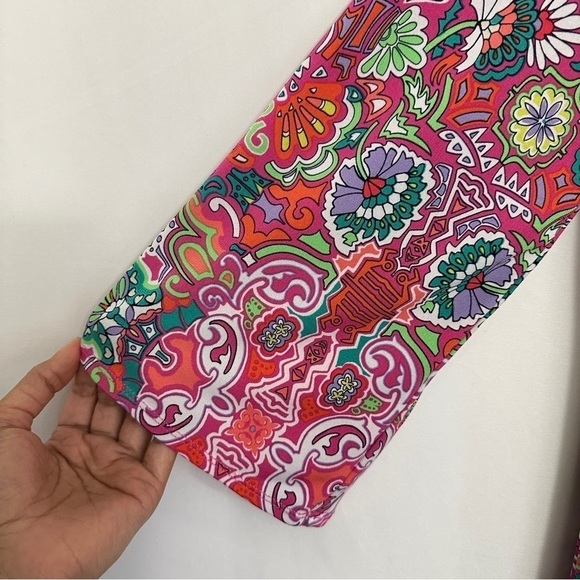 Laundry by Shelli Segal Pink Multicolor Geometric Print Jersey Shift Dress sz S - Picture 5 of 13